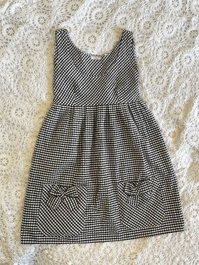 Vintage handmade gingham baby doll sleeveless dress